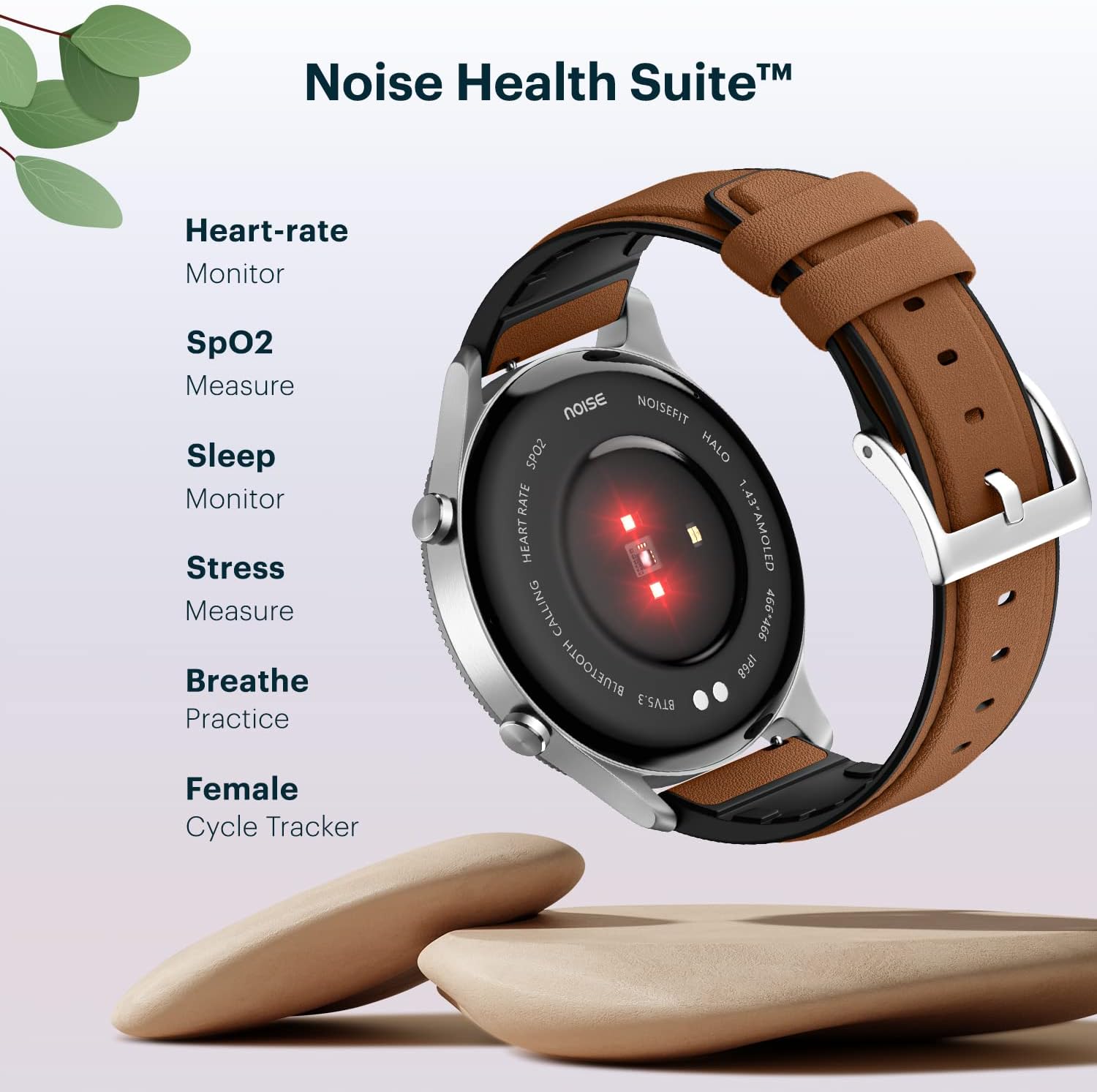 Premium Metallic Smart Watch AMOLED BT Calling Black