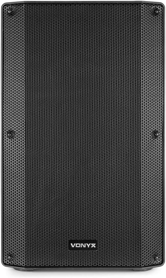 15 Inch PA Speaker System 1000W Bluetooth DJ Set Stands Kit
