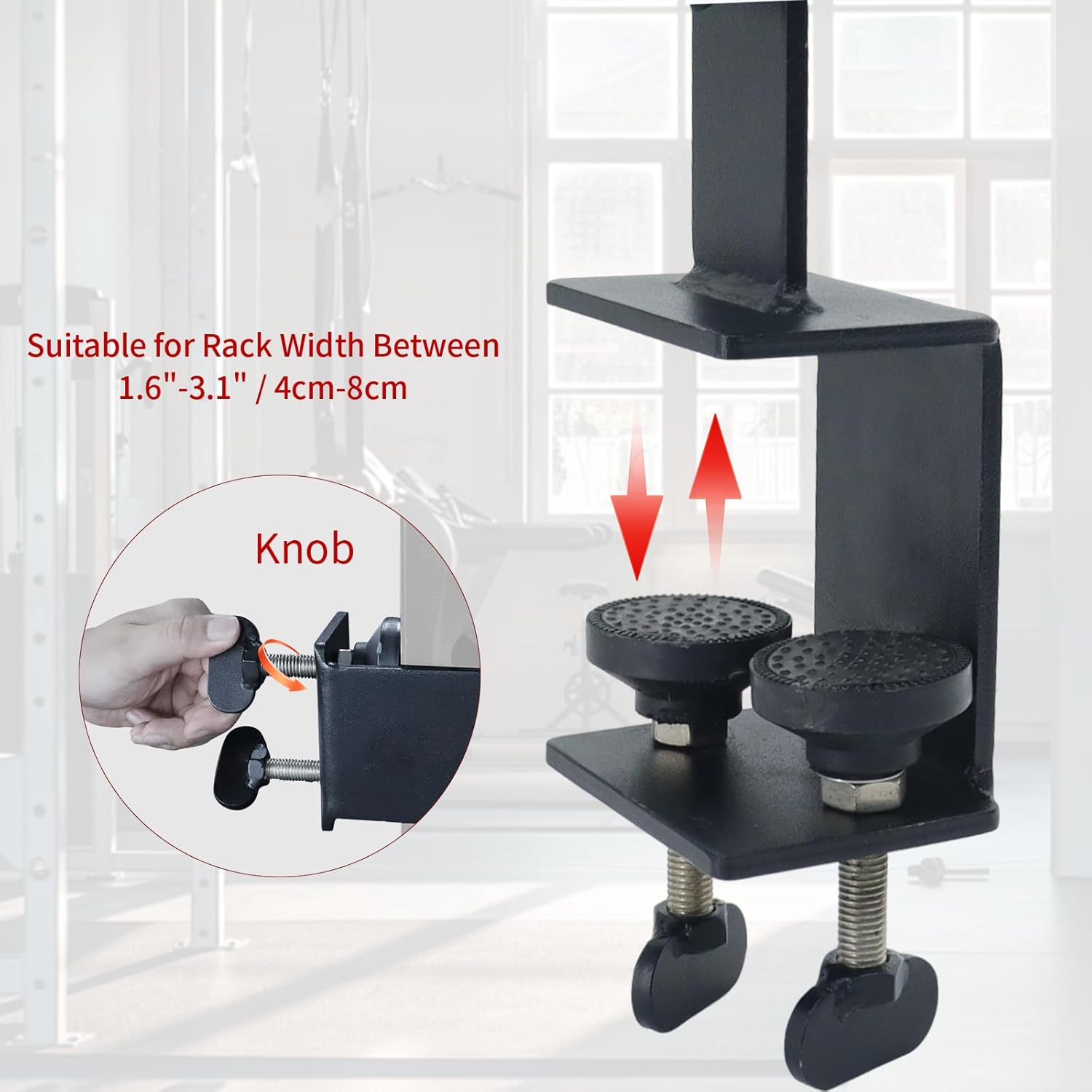 Nordic Hamstring Curl Rack Attachment Sit Up Foot Holder Trainer