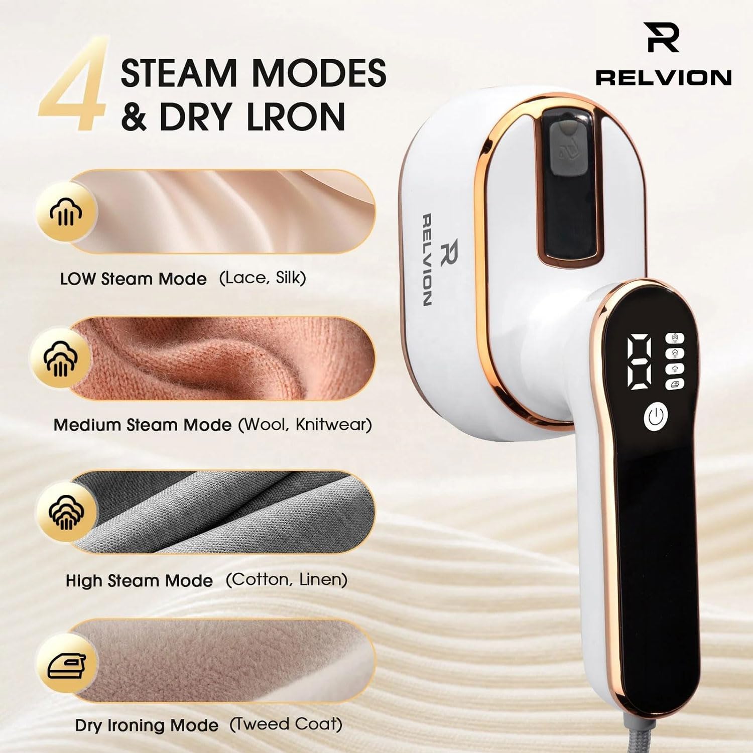 Portable Clothes Steamer Handheld Compact Fast Heat 100ml Tank