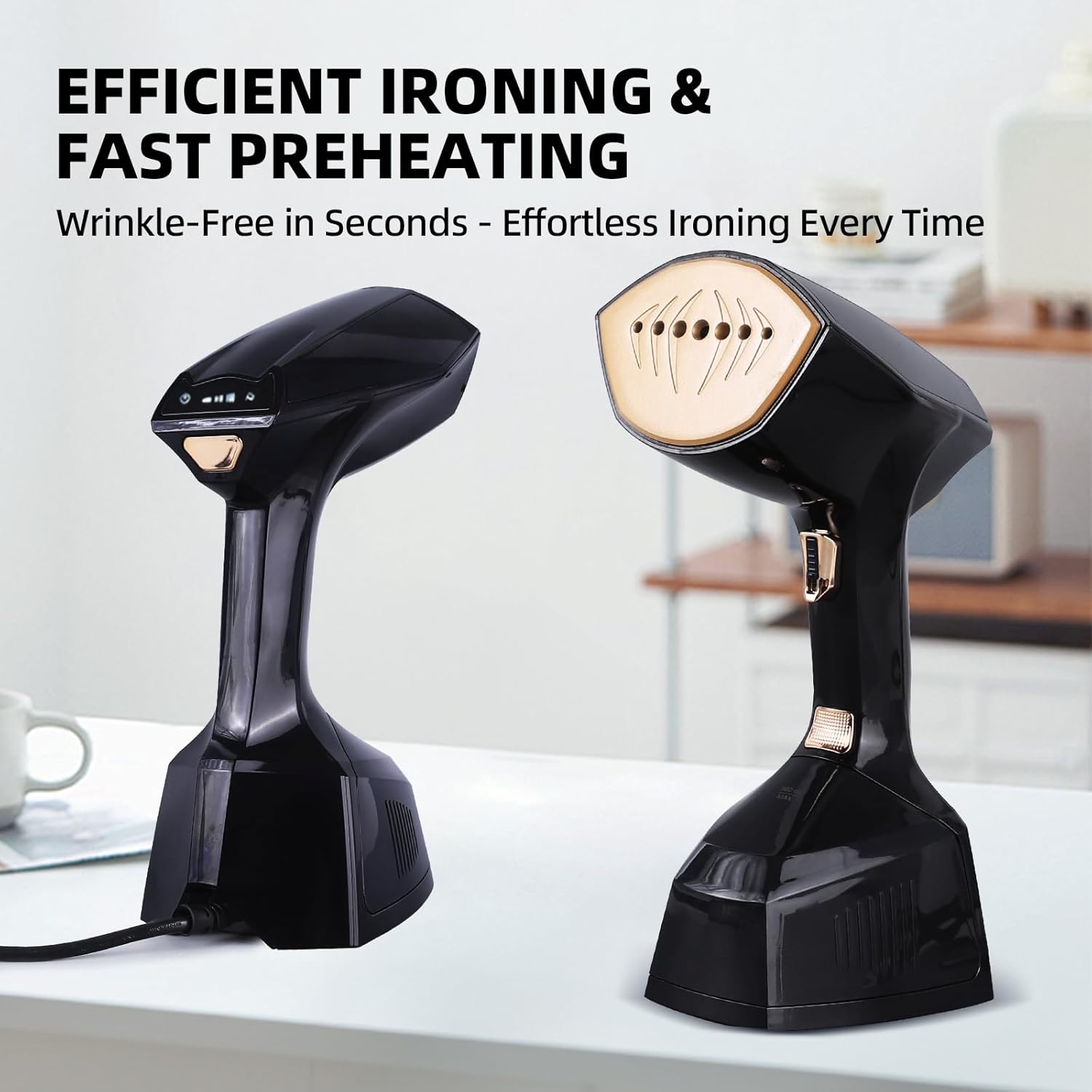 Handheld Garment Steamer 2000W 20s Heat 300ml 2in1 Iron