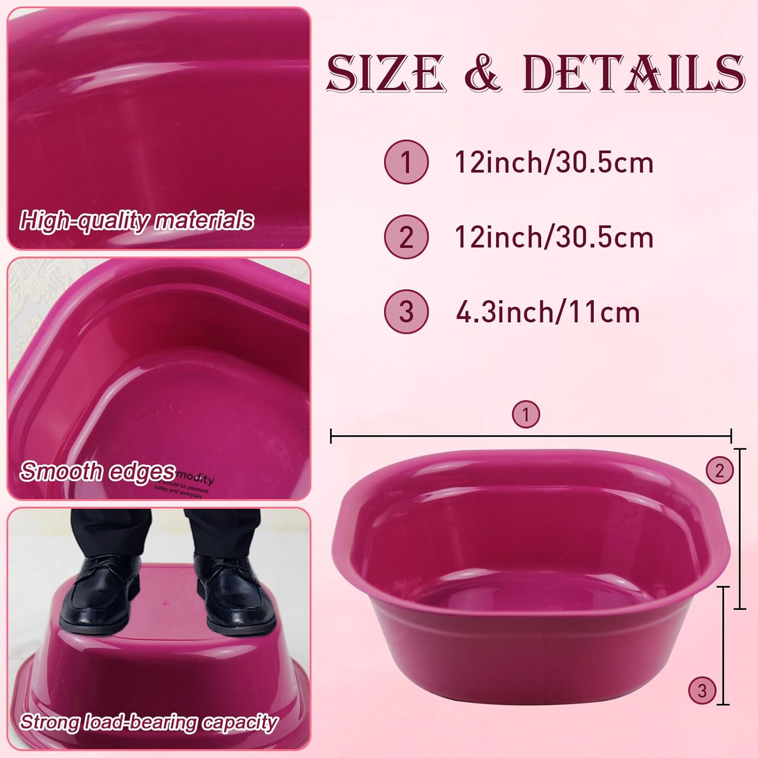 Kids Spa Party Foot Bath Kit 12pcs Pink Tub Towels Pedicure Set