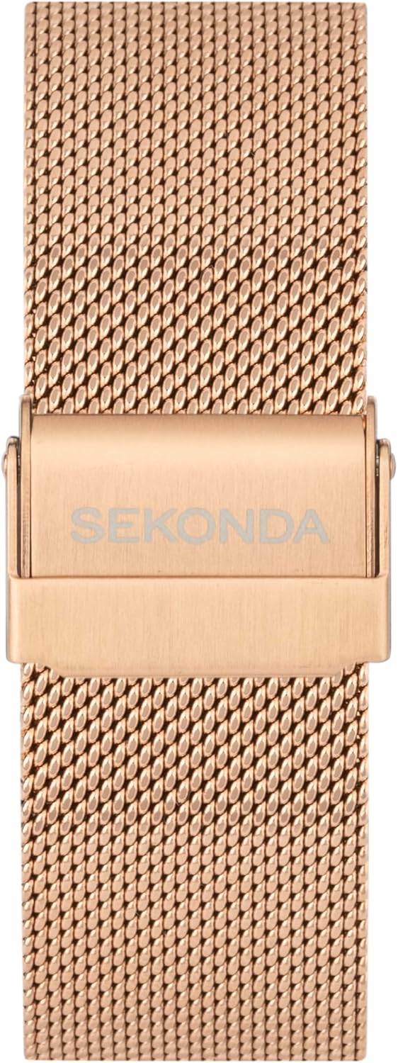 Womens Rose Gold Smart Watch Mesh Strap 36mm