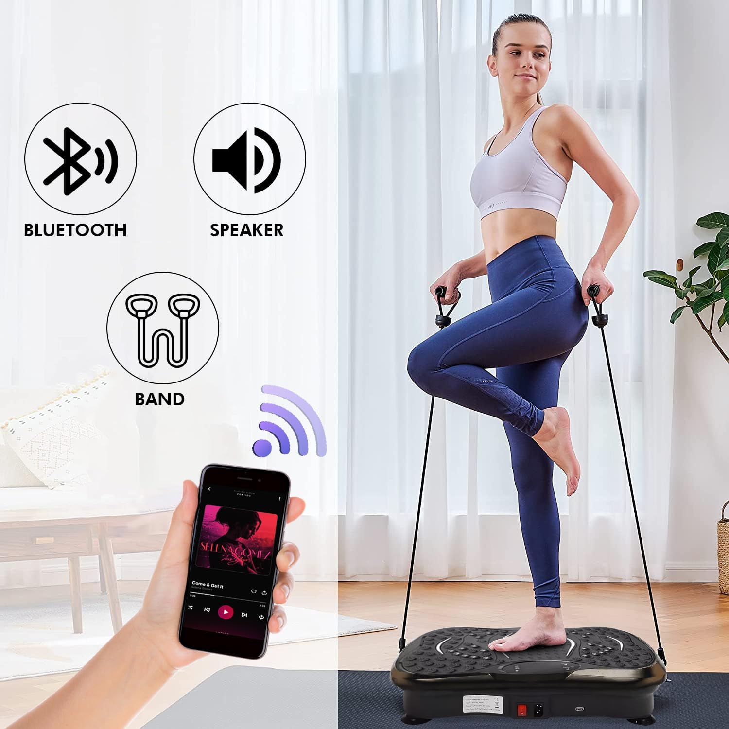 Vibration Plate Exercise Machine Whole Body Trainer 99 Levels