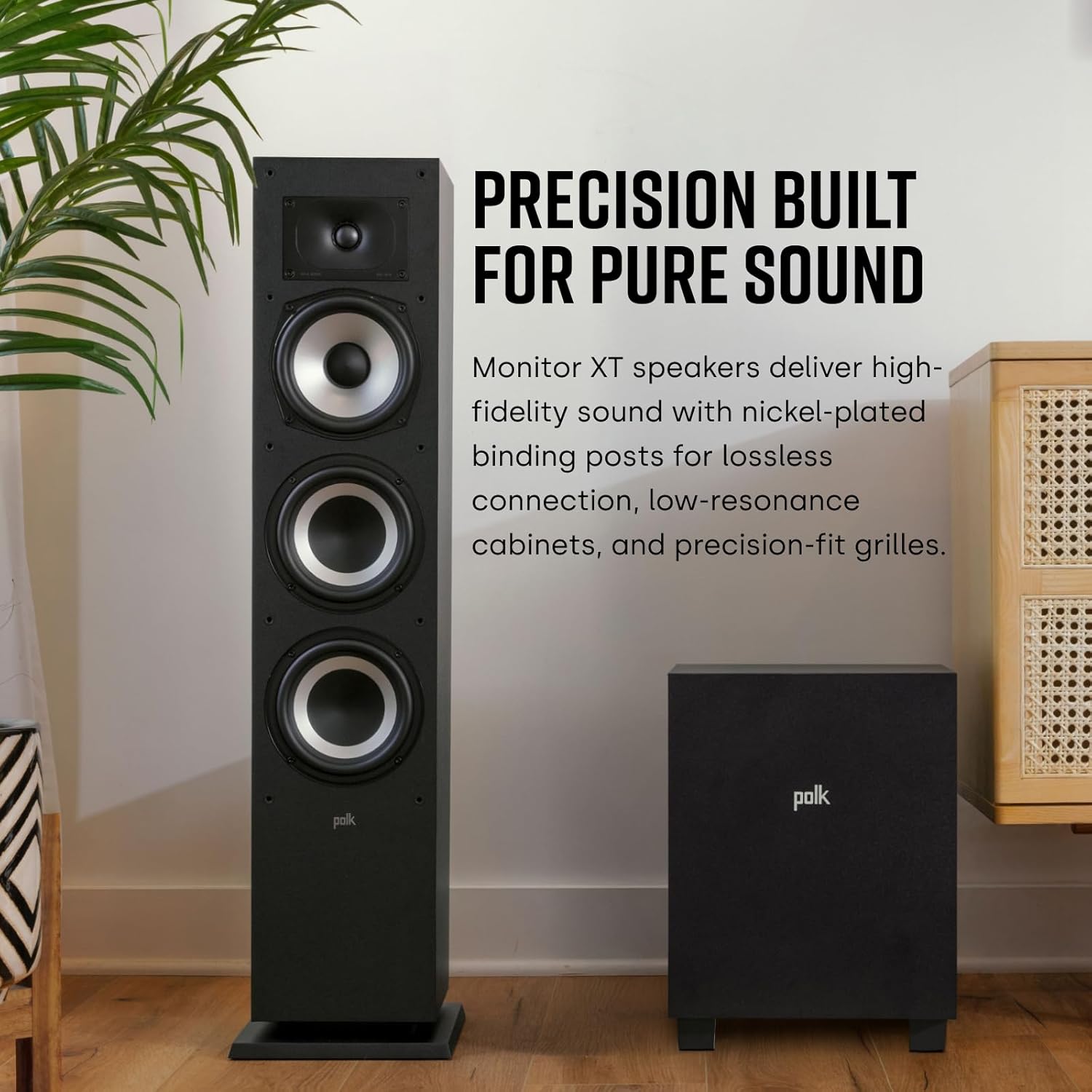 Tower Speaker Hi Res Dolby Atmos DTS X Floor Standing Home Audio