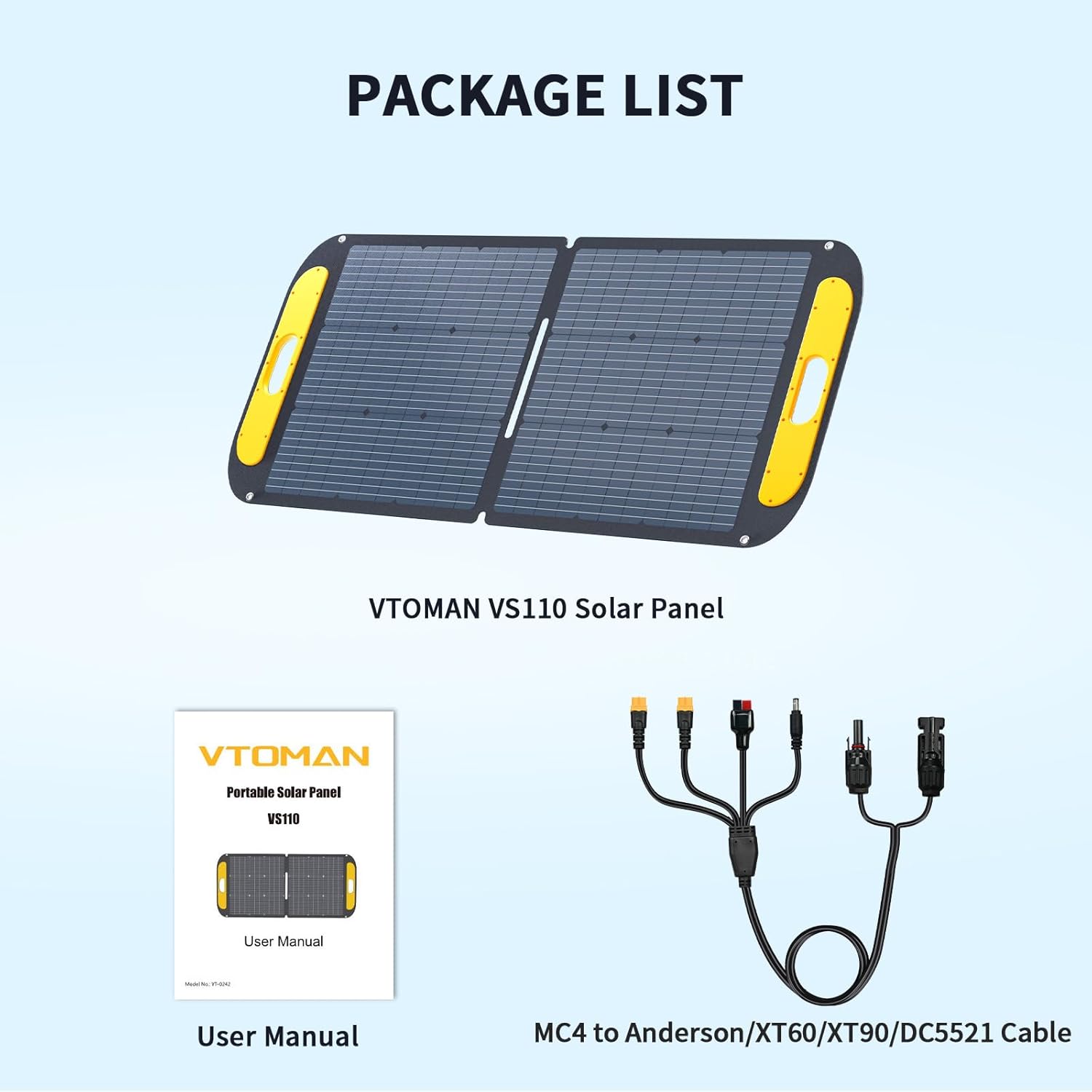 110W Foldable Solar Panel MC4 XT60 XT90 Camping