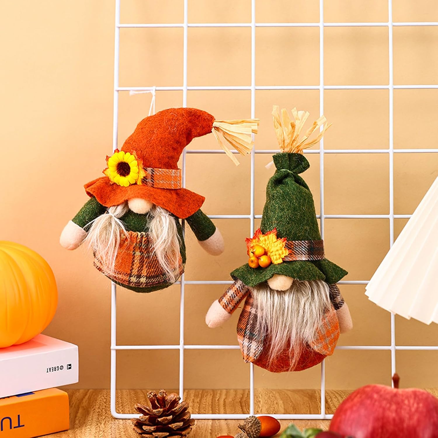 Autumn Gnome Decor Set Fall Harvest Gonk Sunflower Maple Home
