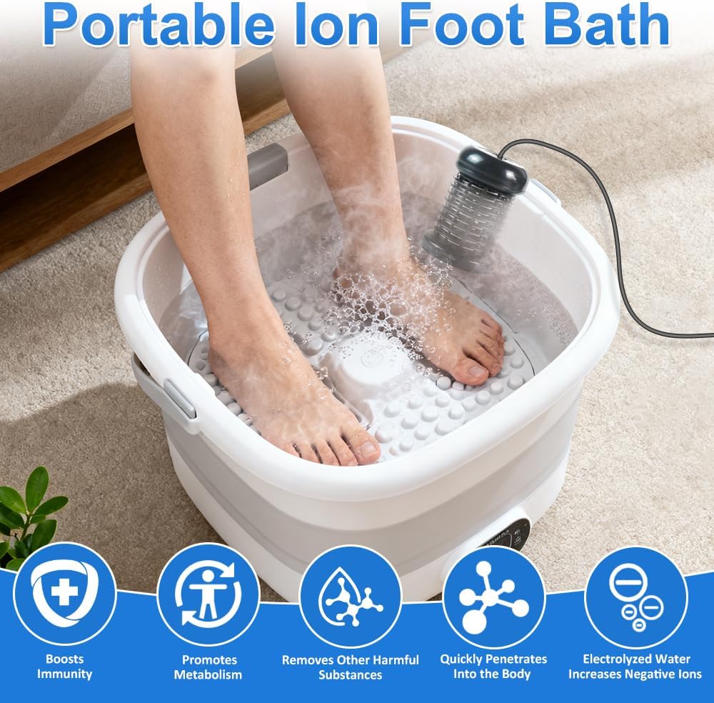 Ionic Foot Spa Detox Bath Machine Ion Therapy Foot Soak Relaxation