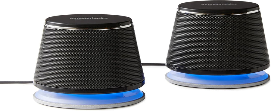 USB Powered PC Laptop Stereo Speakers 3.5mm Aux Compact