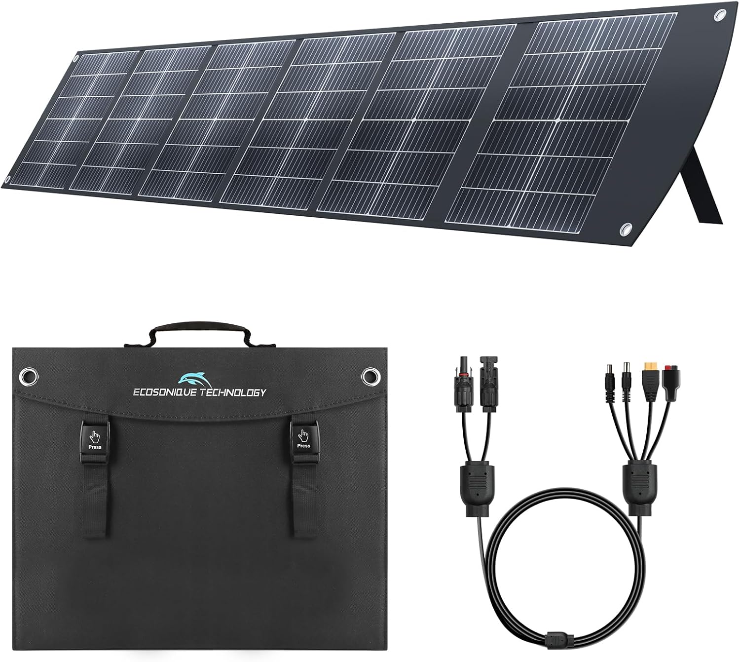 200W Portable Solar Panel Foldable USB-C QC3.0 MC4 Camping
