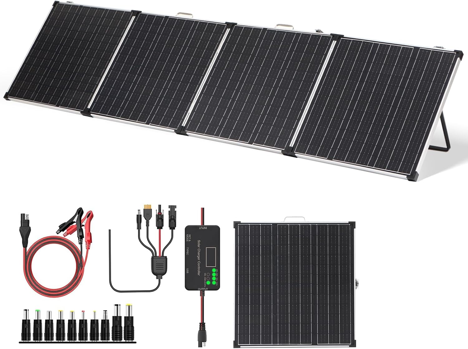 220W Foldable Solar Panel Kit 18V Portable Charger RV Boat