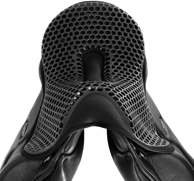 Dressage Gel Saddle Seat Cushion 20mm Size L Black Comfort Pad