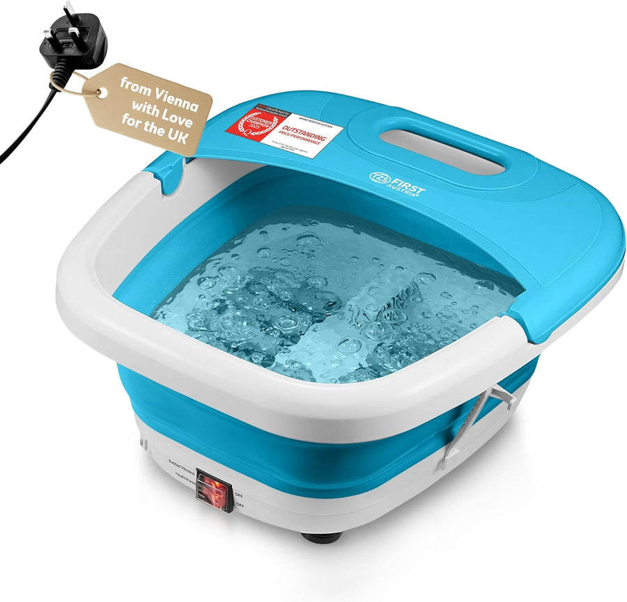 Foldable Foot Spa Massager Heat Bubble Vibration Infrared Pedicure