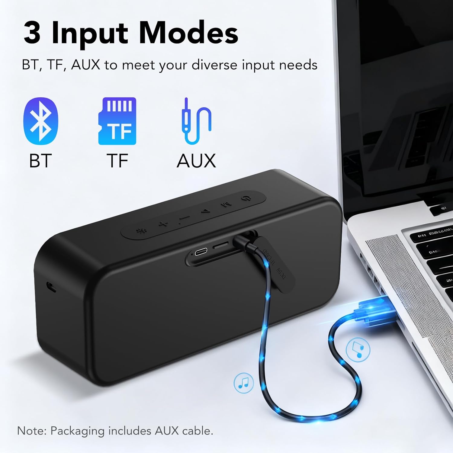 40W Portable Bluetooth Speaker IPX7 Waterproof 30H RGB
