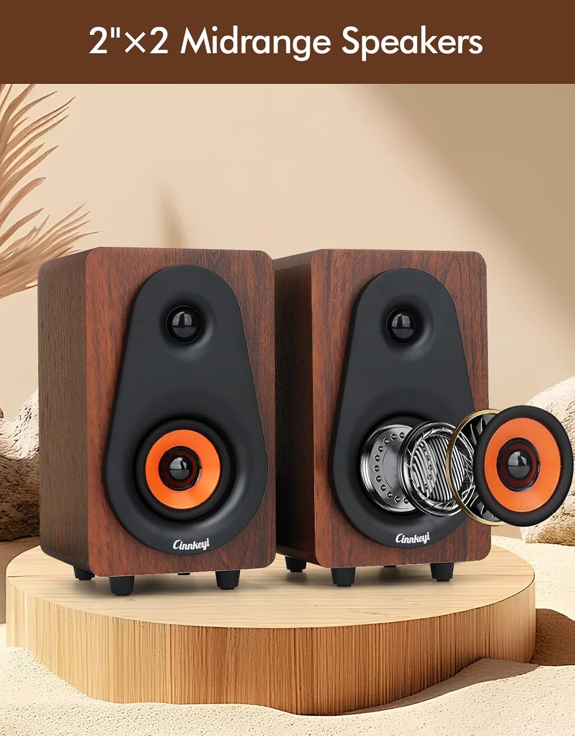 2.1 PC Speakers with Subwoofer Bluetooth USB 3.5mm Stereo Sound