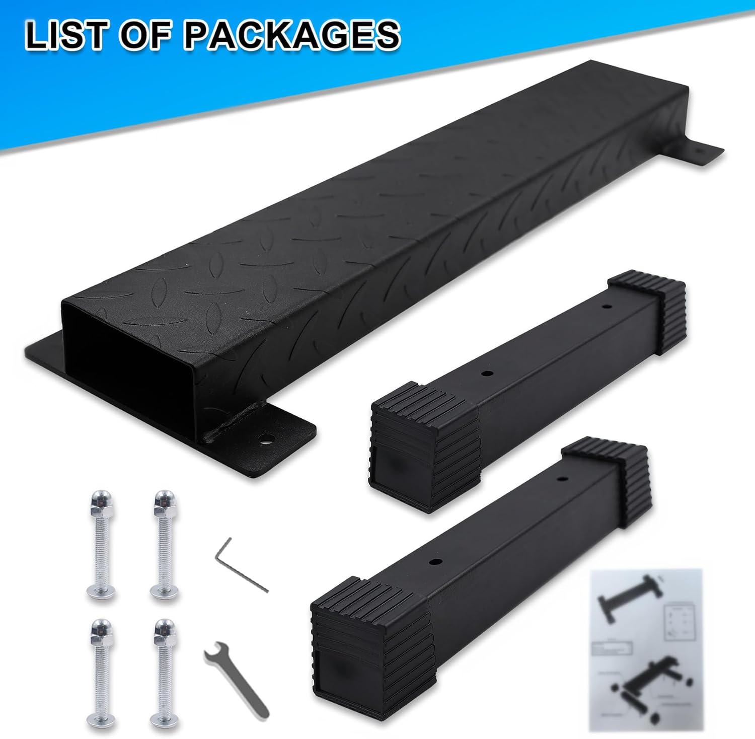 Steel Calf Raise Block Heel Elevation Squat Platform Gym