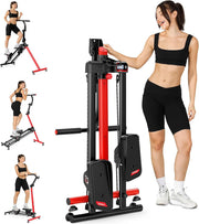 Folding Stair Stepper Exercise Machine 3 Mode Cardio Climber 660lb