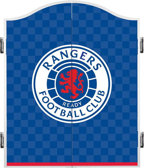 Wood Dartboard Cabinet Wall Mount Scoreboard Doors Large 68cm