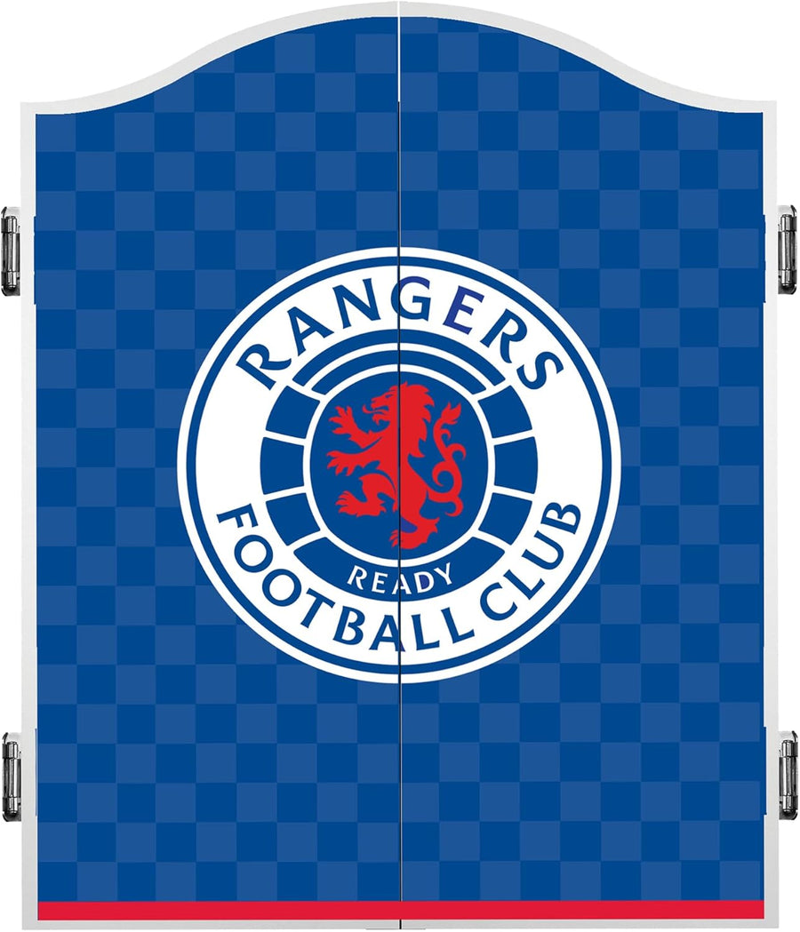 Wood Dartboard Cabinet Wall Mount Scoreboard Doors Large 68cm