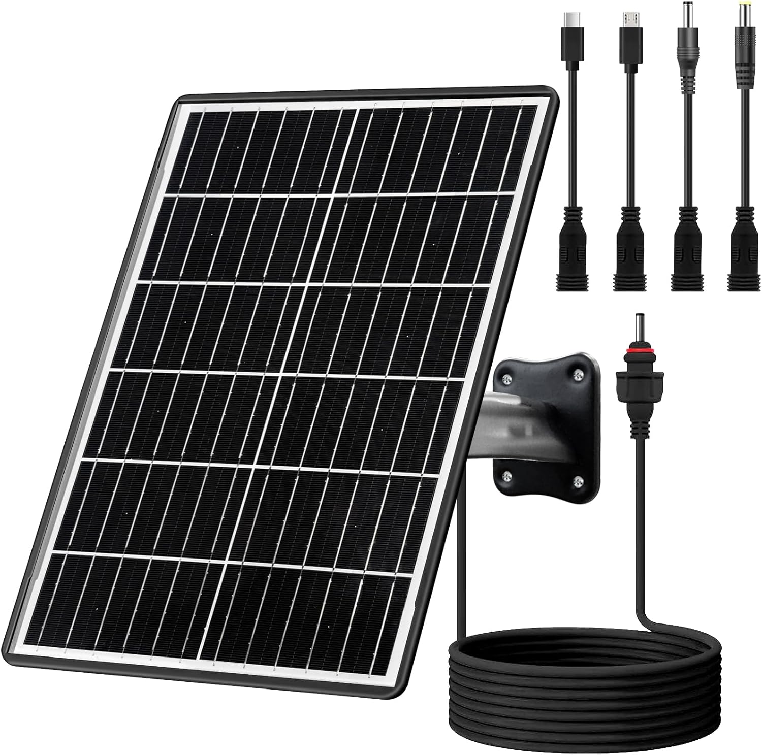 15W Solar Panel Kit 16000mAh Battery for Trail Camera 12V