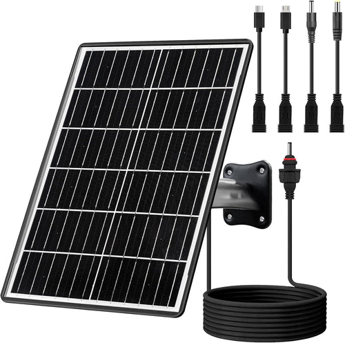 15W Solar Panel Kit 16000mAh Battery for Trail Camera 12V