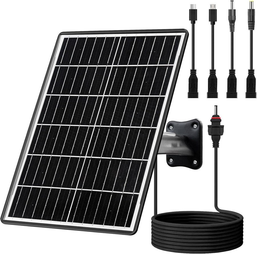 15W Solar Panel Kit 16000mAh Battery for Trail Camera 12V