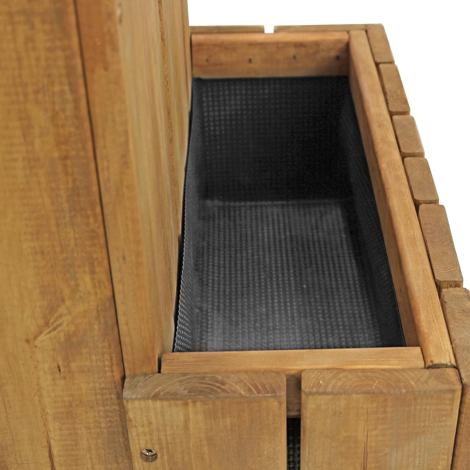 Outdoor Parcel Box with Planter Wooden Waterproof Delivery Storage