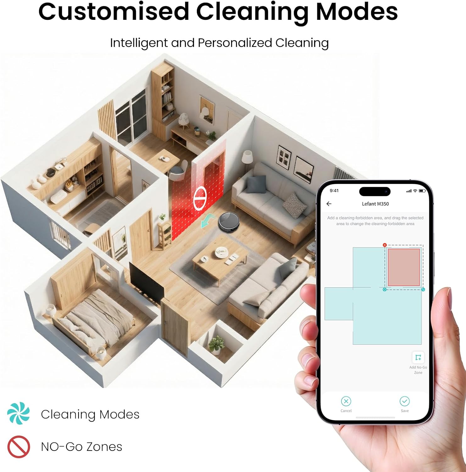 Robot Vacuum Mop 6000Pa Self Empty 75 Days Slim LiDAR WiFi