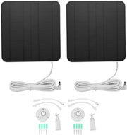 2 Pack 12W Solar Panels for Ring Camera IP65 9.8ft Cable