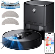 Robot Vacuum Mop Self Empty 6000Pa LiDAR 200Min WiFi Pet Hair