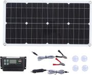 250W Solar Panel Kit 12V 24V Portable Charger RV Boat