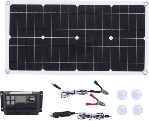 250W Solar Panel Kit 12V 24V Portable Charger RV Boat