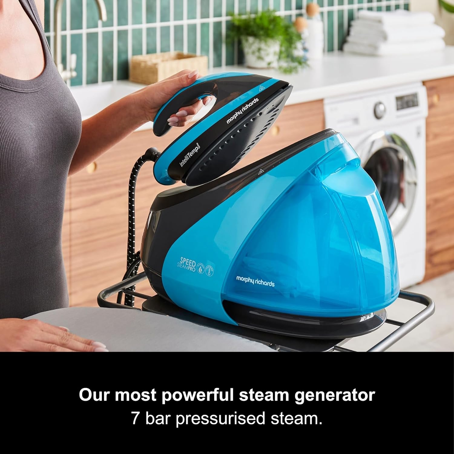 Steam Generator Iron 3000W 7 Bar 590g Steam Boost 1.6L Tank
