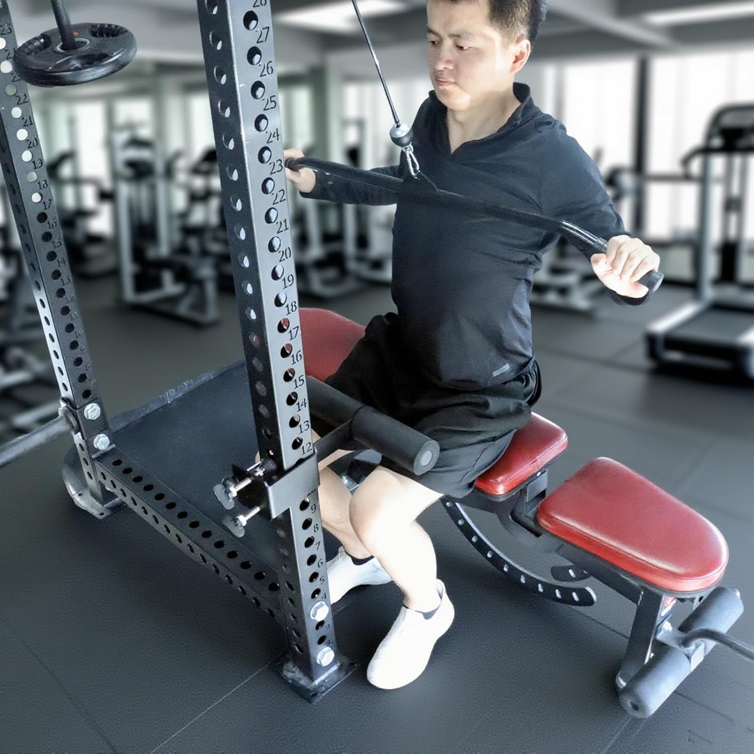 Nordic Hamstring Curl Attachment Power Rack Sit Up Bar Core Trainer