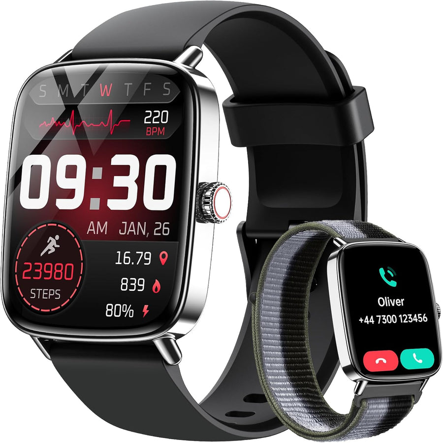 Mens Smart Watch Bluetooth Call 110 Sports IP68 Tracker