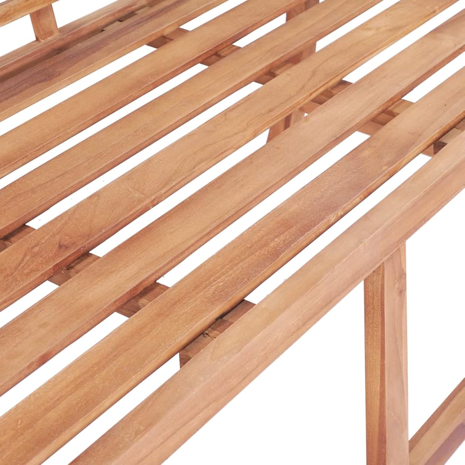 Teak Wood Garden Bench 127cm Outdoor Patio Seat Weatherproof