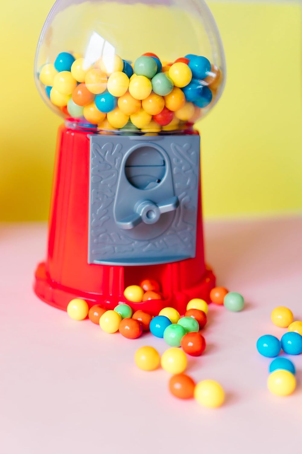 Retro Gumball Machine Coin Operated Sweet Dispenser Kids Red