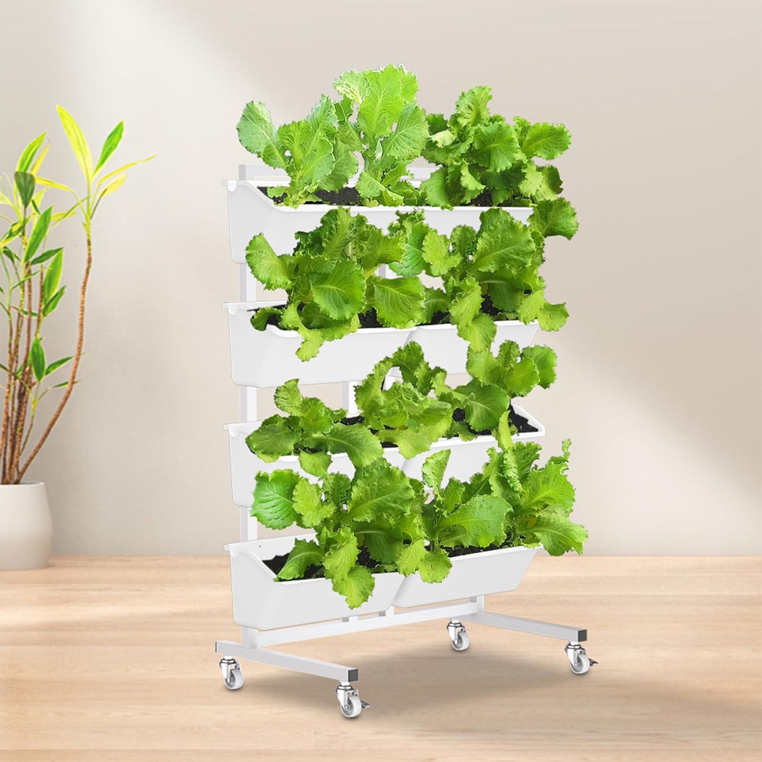 Vertical Hanging Planter Bags 8 Pack Wall Garden Self Watering