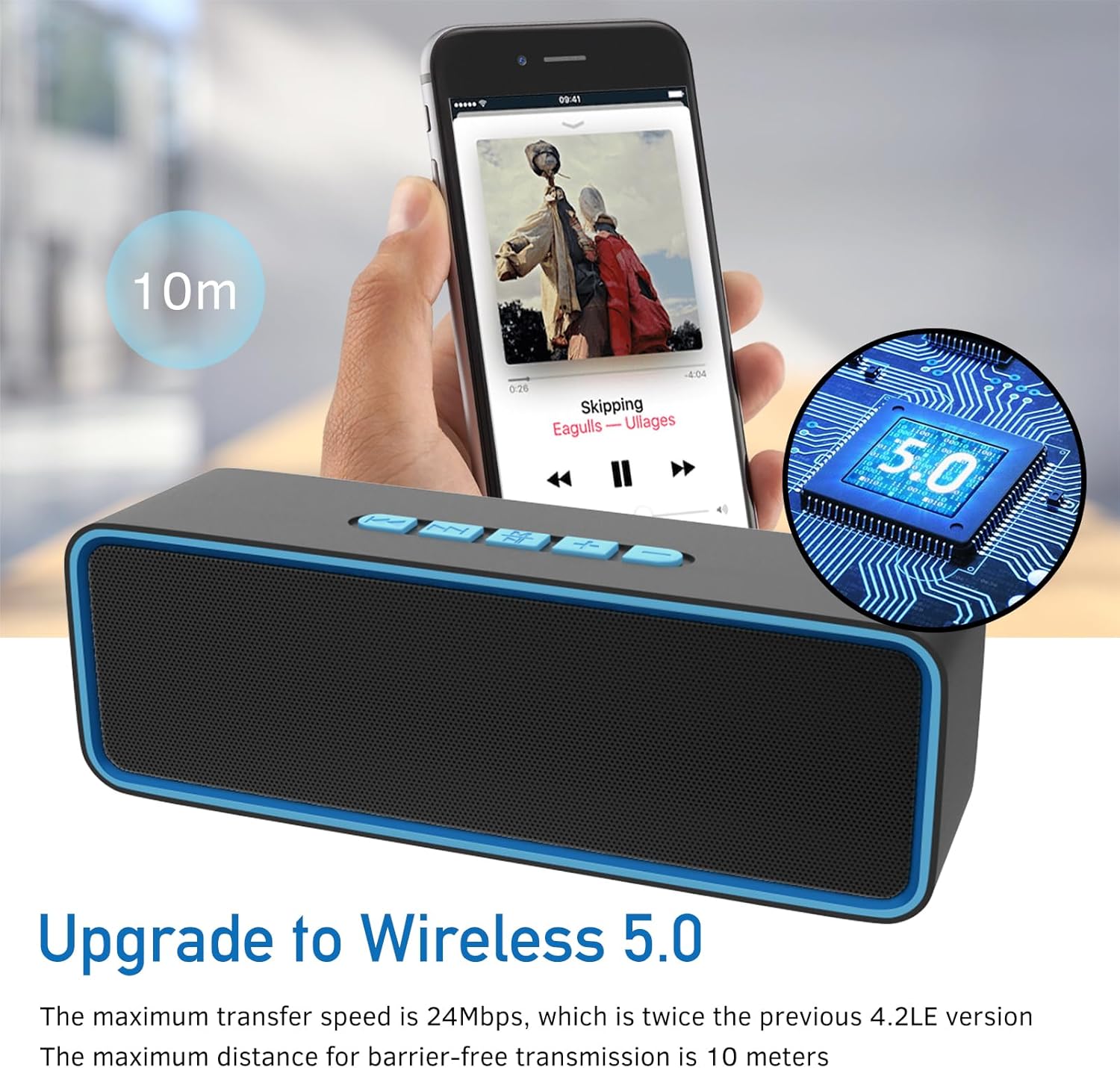 Mini Bluetooth Speaker Portable 3D Stereo Bass TF AUX Travel