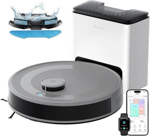Robot Vacuum Mop Self Empty 10000Pa LiDAR WiFi 75 Day Auto Clean