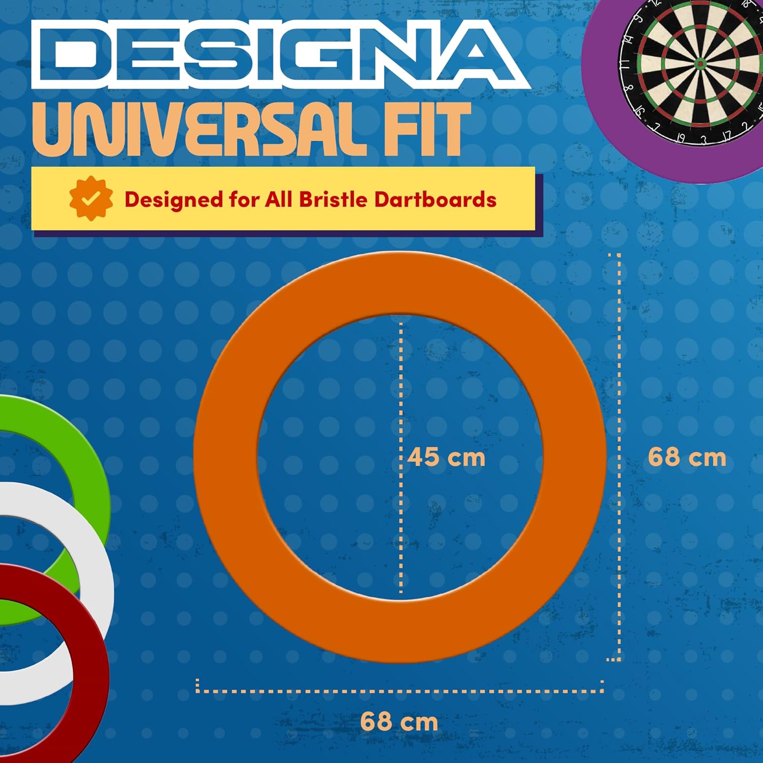 Dartboard Surround Ring Heavy Duty Wall Protector 68cm Universal