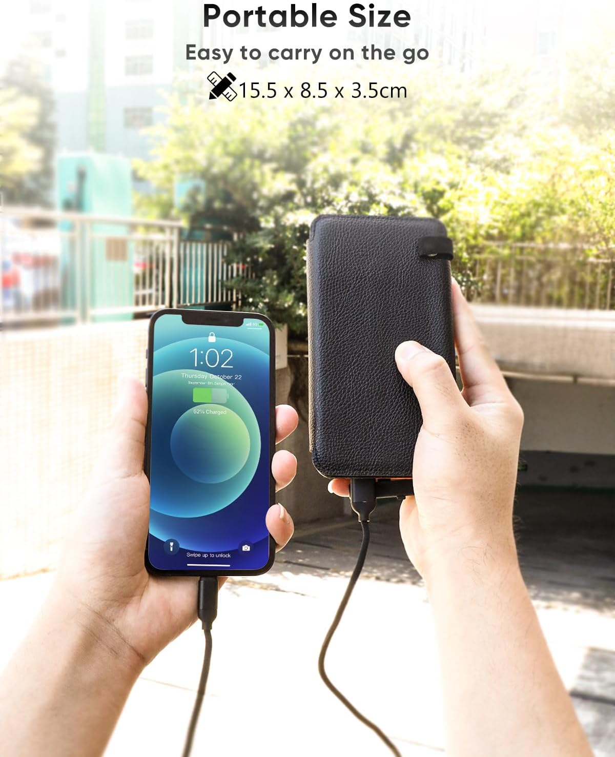 25000mAh Solar Power Bank Fast Charger 4 Panel Portable