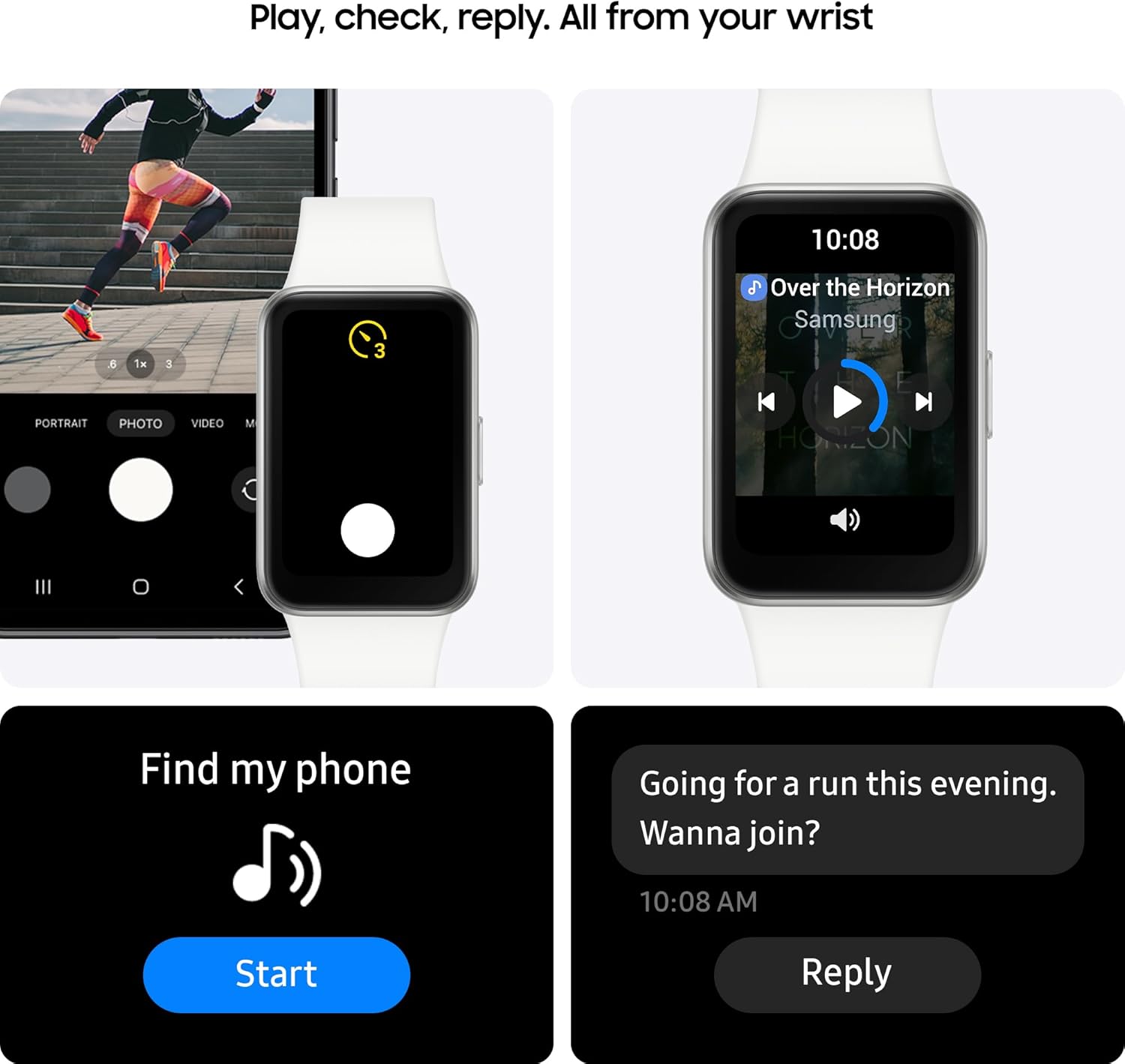 Silver Fitness Smart Watch AMOLED 13 Day Battery