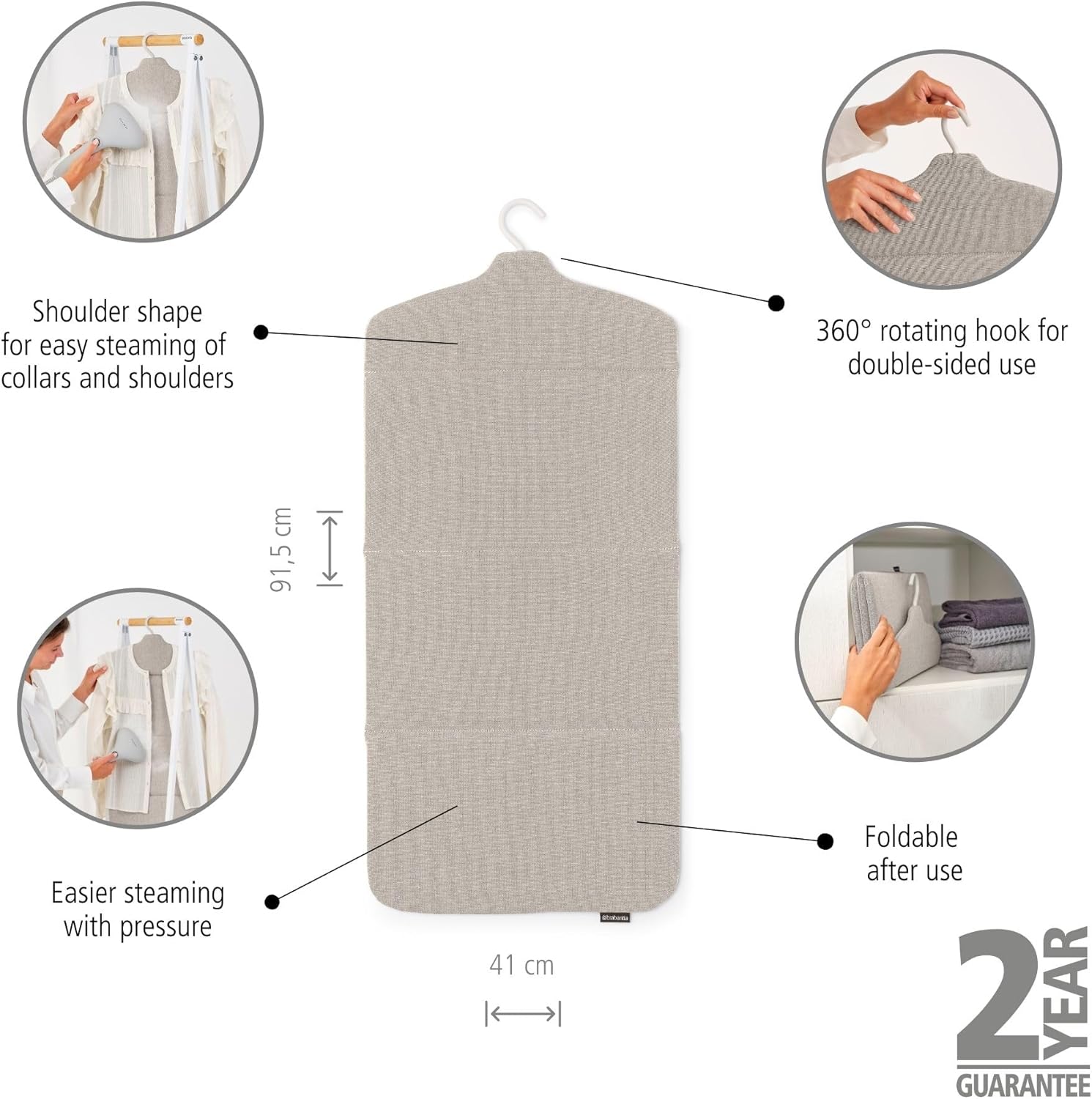 Foldable Steam Board 40x85cm Heat Resistant Garment Steaming