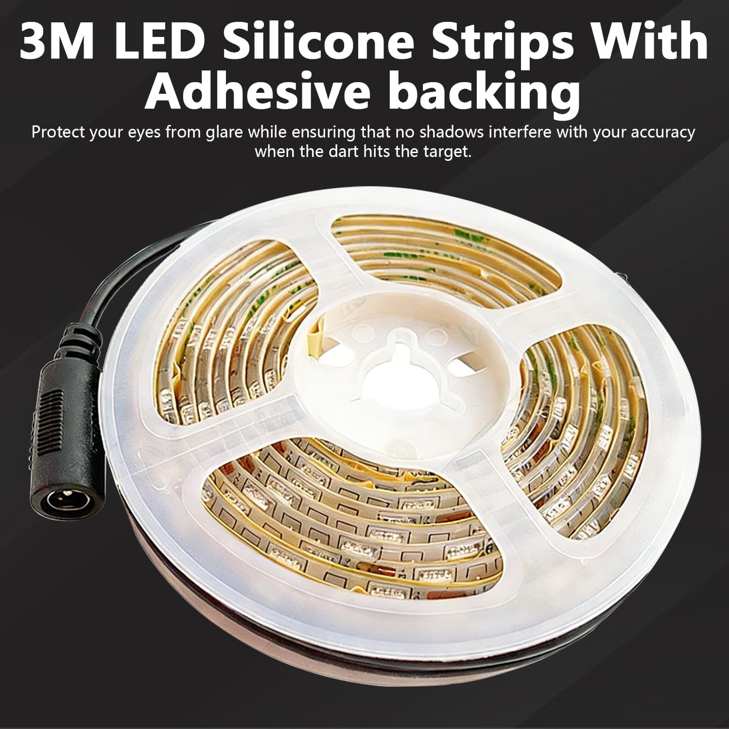Dartboard LED Light 360 Ring Shadow Free Easy Install USB