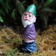 Funny Garden Gnome Statue Resin Outdoor Lawn Patio Decor
