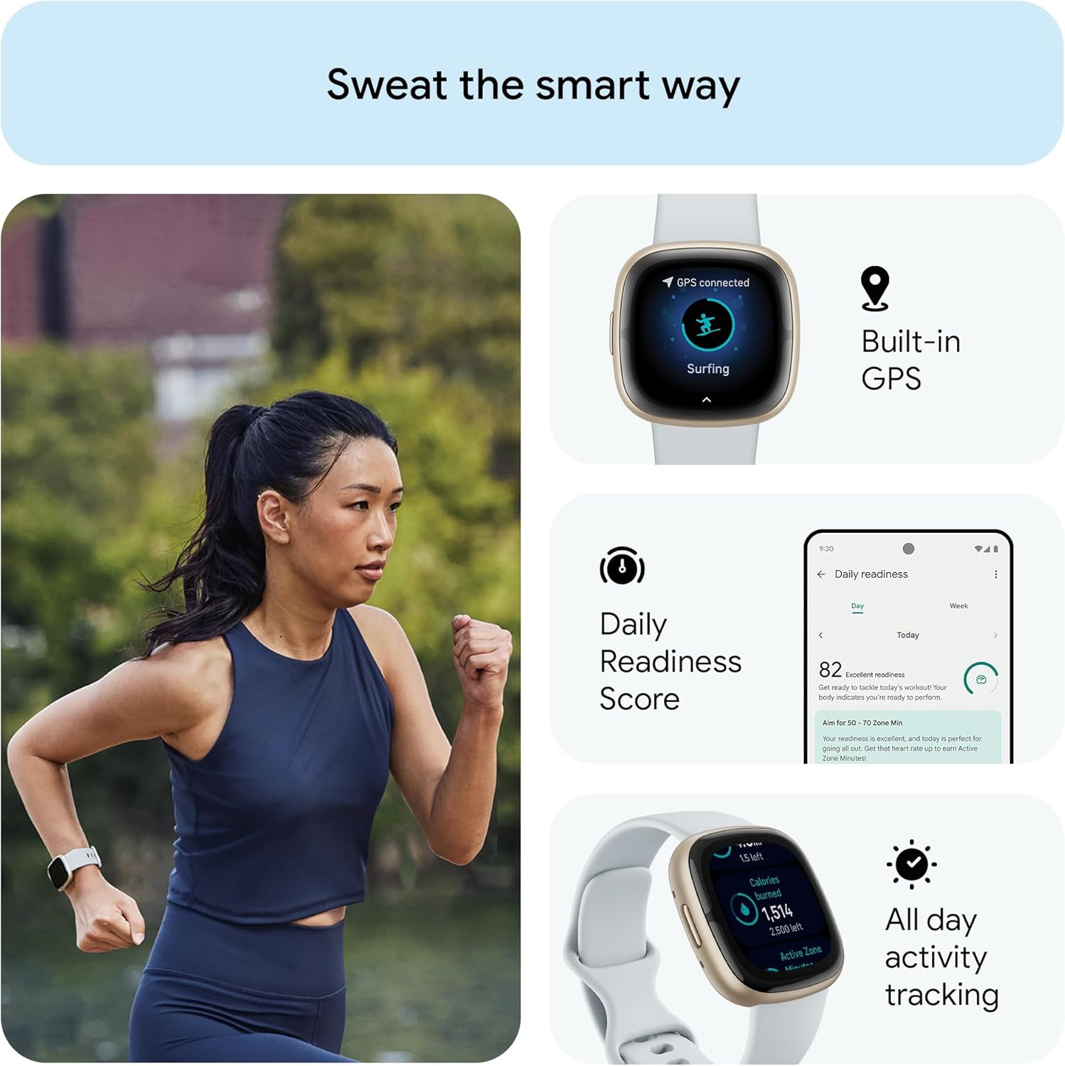 Advanced Health Smart Watch GPS ECG Sleep Stress