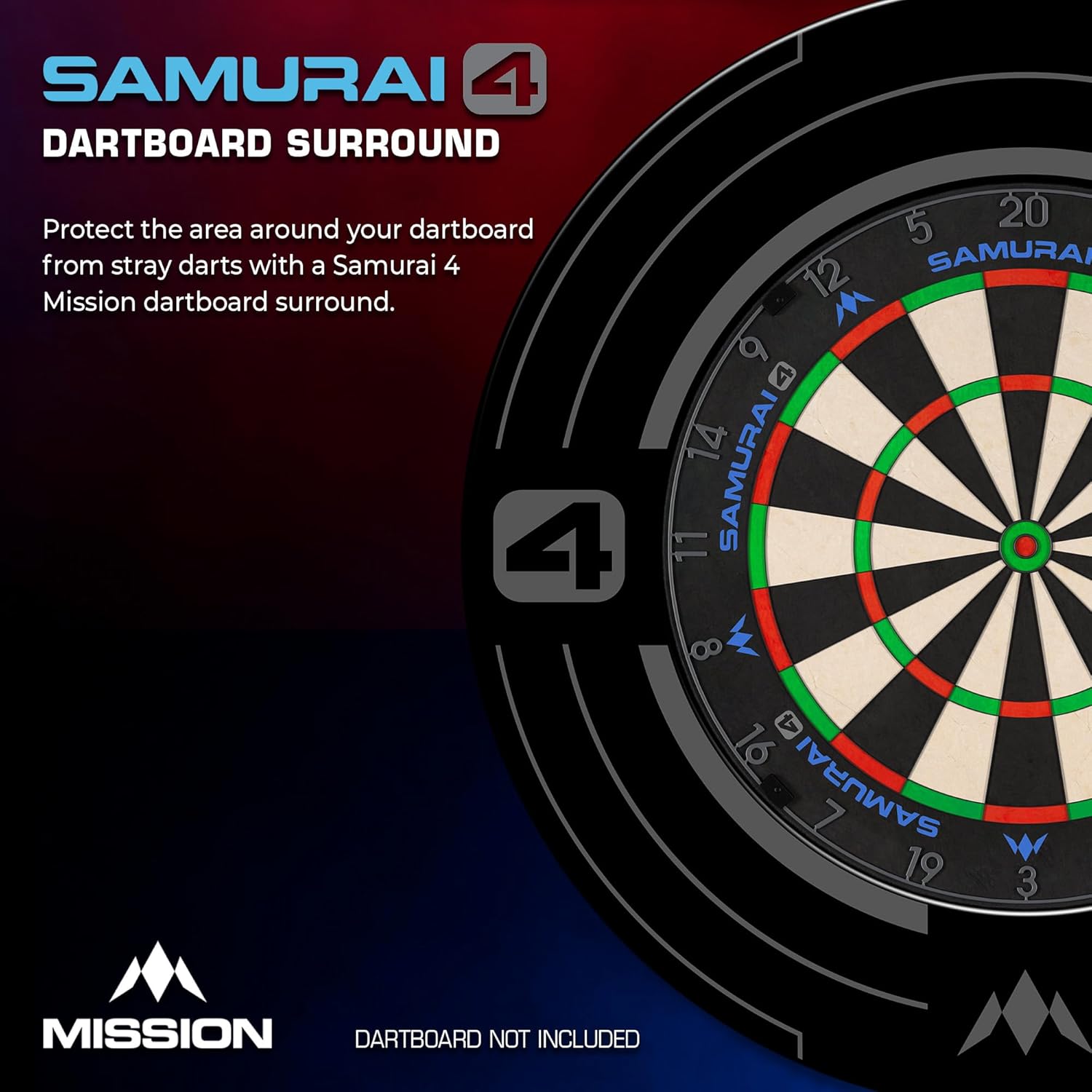 Dartboard Surround 68cm EVA Foam Wall Protector Pro Durable