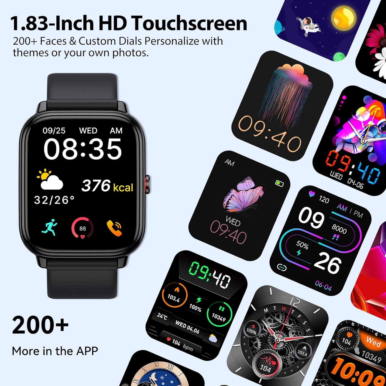 Smart Watch Bluetooth Call 85 Day Battery 112 Sports IP68