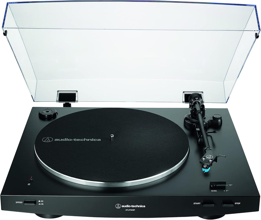 Bluetooth Automatic Belt Drive Turntable Black 33 45 RPM